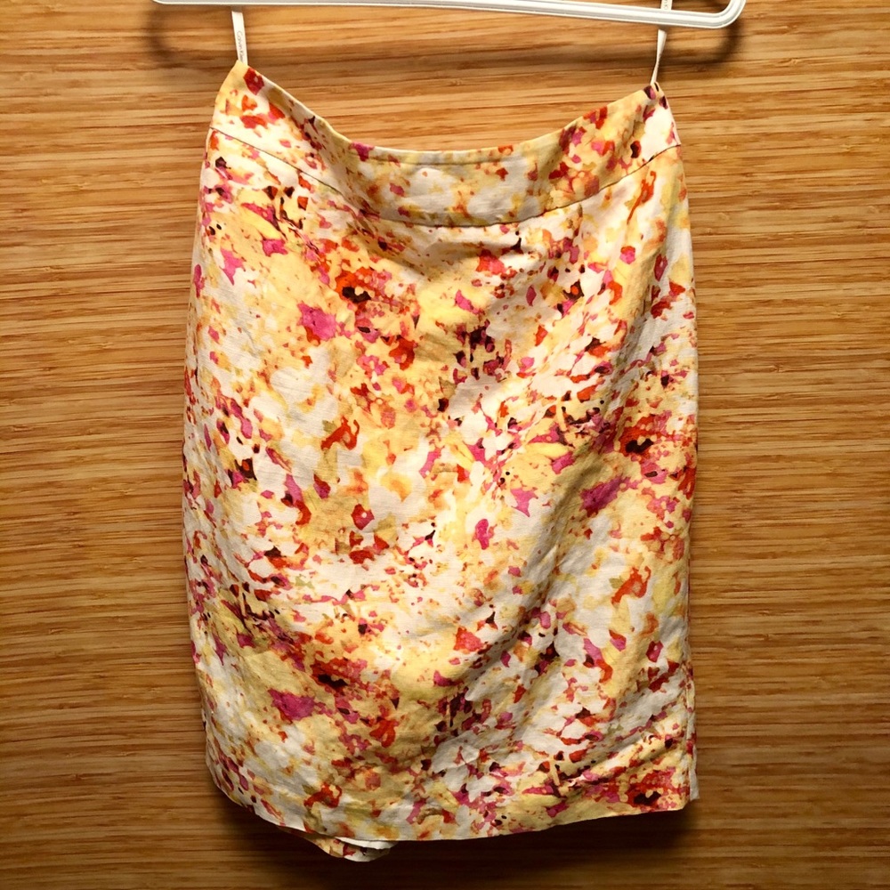 Calvin Klein Floral Skirt SZ 4